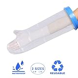 Adult Arm Waterproof Plaster Cast & Dressing Cover | Protector | Arm Sleeve | Also for Bandages & Plasters | Protection During Shower & Bath | Latex Free | Reusable | Size S-M
