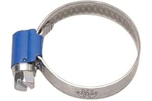 AWEHIRU Original ABA Schweden Schlauchschelle, 25-40 mm, Schneckengewinde, 9 mm Bandbreite, VE: 10 Stück, Blau