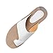 Produktbild SHE.White Damen Bequeme Plattform Hausschuhe Sommer Strand Schuhe Flach Flip Flops Zehentrenner Hausschuhe Strand Reise Schuhe Flip Flops Badeschuhe Leder Römische Schuhe 36-43
