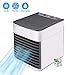 Produktbild Feitb Tragbarer Bunter Mobile Klimaanlage, Klimagerät, Luftreiniger, Luftkühler, Klima Ventilator, Klima Anlage, 3 Geschwindigkeitsstufen, Stummschaltung, 7 FarbenLED-Licht (Weiß)