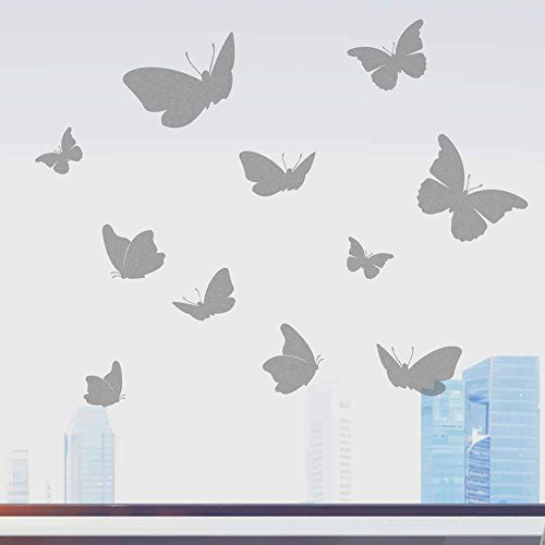 Schmetterlinge Glasdekorfolie Milchglaseffekt