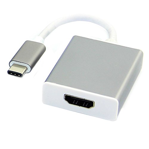 ARTLU® USB 3.1 Typ C auf HDMI Adapter USB 3.1 Typ-C USB-C Stecker auf HDMI Buchse Digital AV Adapter Konverter für Macbook 2015 / Chromebook Pixel / Yoga 900 / Asus Zen AIO / Lumia 950 / 950XL (1080P Full HD), Silber