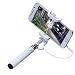 Produktbild Prevently Selfie Stick Stativ Selfiestick Halter mit Fernbedienung Palm Mini Selfiestick Handheld erweiterbar selbst Pole Stativ Monopod Stick für Smartphone Für iPhone 4 4S 5S 5 6 6 Plus (Weiß)