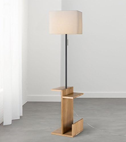 JCRNJSB® floor lamp, Solid wood sofa Simple modern living room Lamps and lanterns Nordic bedroom Vertical table lamp Tea light 350 × 350 × 1600mm Dimmable, can be illuminated ( Color : #2 )