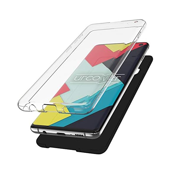 Urcover® Rundum 360° Schutzhülle kompatibel mit Samsung Galaxy S10 I Original berühmt durch Galileo I 360 Grad Case Vorne + Hinten geschützt I QI-fähig I Soft-Edition Hülle