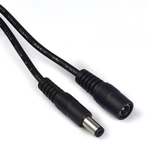 MENGS® 5 Meter DC 5.5×2.1mm DC12V männlichen zu weiblichen Netzkabel - 4