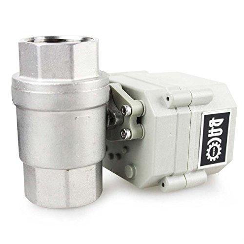 BACOENG AC110/230V 2 Wege 1″ Edelstahl Motorkugelhahn Elektrische Zonenventil mit Stecker NC - 3