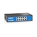 Produktbild YuanLey 10 Ports Fast Ethernet Poe+ Switch 8 Ports Poe| 2 Ports Uplink, 10/100Mbps, 120 Watt, 802.3af/at, Unmanaged Plug & Play