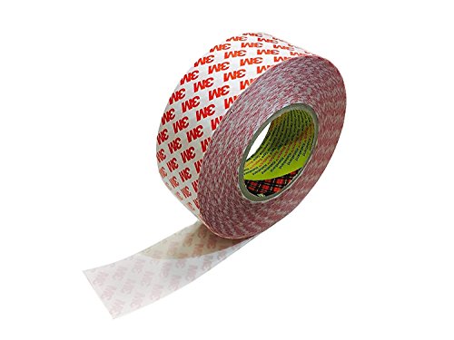 Preisvergleich Produktbild 3M 9088 Doppelseitige Hochleistungs-Universal, Polyesterträger (PET) und Acrylkleber, beständig gegen Lösungsmittel, für allgemeine Anwendungen, speichert, Sportartikel, Haushaltsgeräte, Möbel, Autos, Wegweiser, Extrusionen, Kunststoff, Verpackung, Abzeichen, Plaques, Akzidenzdruck, 0,21 mm Dicke (50 mm x 50 m)