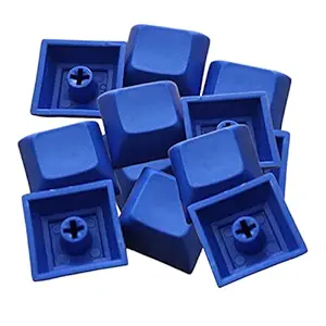 MAXBELL 12Pcs PBT DSA Keycaps Blank for MX Switches Mechanical Keyboard Blue