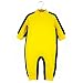 GudeHome Boys Girls Overalls Yellow Baby Rompers All in One Long Sleeve Outfits Cool Bruce Lee Jumpsuit Unisex Toddle Kung Fu Clothes Cotton Sleepwear for Baby