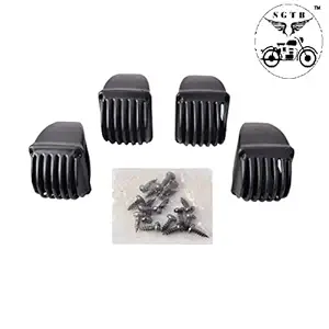 SGTB Hero Splendor Bike Indicators Grills Black Color PVC Material