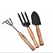 Produktbild zantec Mini Gartengeräte-Set mit Holzgriff Spaten Rechen Gabel 3