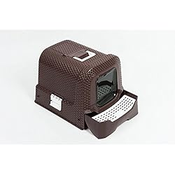 Favorite Arenero para gatos, Gatera portátil grande, Aseo higiénico con cubierta y cajón