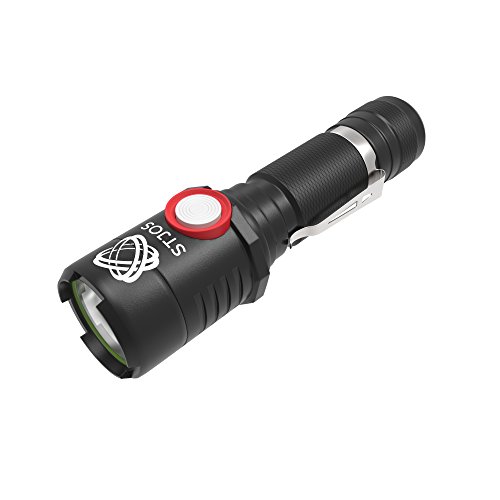 Led Taschenlampe extrem hell von STJOS mini, aufladbar mit USB, mit Akku, leicht und klein, XM-LU2, taktische taschenlampe, 3 Modus - 2