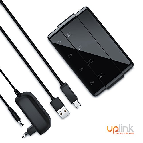 CSL – aktiver 4 Port USB 3.0 Hub / Verteiler mit Netzteil | Datenhub für PC / MAC / Notebook / Ultrabook / Tablet PC | bis zu 5 Gbit/s - 3