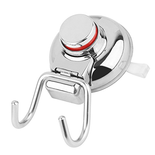 MYTK Edelstahl-Haken für das Badezimmer mit Saugnapf zum Aufhängen von Handtüchern (2 Stück) (Style 2) - 2