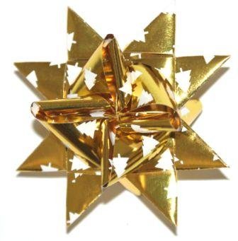 Fröbelsterne 25 mm goldfoliendruck Weihnachten 20 Streifen - 4