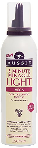 Aussie 3 Minute Miracle Light Mega Deep Treatment Mousse, 150ml