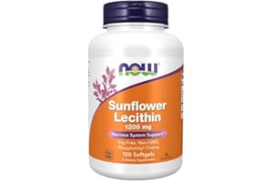 NOWFOODS. Now Foods, Sunflower Lecithin (Sonnenblumenlecithin), 1.200mg, 100 Weichkapseln