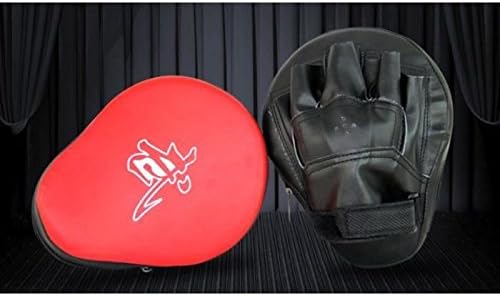iiou 1 Pair Boxing Train Target Focus Punch Mits Pads Gloves Muay Thai Kick Sport