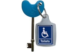 METER BOX REPAIR KIT NKS Radar Key – Disabled Toilet and Bathroom Door Access | 1 Braille Easy-Turn Key with Keyring | Trusted Radar Keys for Accessible Public Toilet Locks | Durable Alloy Steel Build