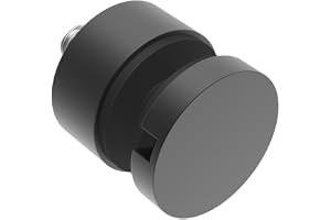 Sellon24® rostfritt stål punkthållare svart 30 mm glas 6–12,76 mm glashållare V2A räcke rund glasklämma RAL 9005 hållare glasräckhållare hållare för glas glasplatta glaspunkthållare svart skivhållare