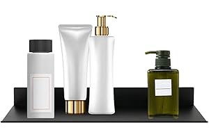 ENJOYGOEU Mensola Bagno da Parete di Alluminio Multifunzione,Può Essere Utilizzato in Bagno,Soggiorno,Studio,Cucina,con Finitura Cromata e Ripiano Dimensioni a Scelta (30 cm)