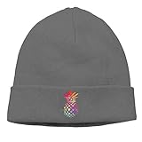 KLYDH Color Pineapple Beanies Caps Skull Hats Unisex Soft Cotton Warm Hedging Cap,One Size