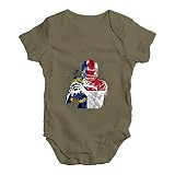 TWISTED ENVY Baby Mädchen (0-24 Monate) Body Gr. 12-18 Monate, Khaki