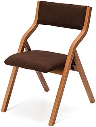 Desk Chair Simple Modern Home Solid Wood Folding Tables And Chairs Classic Cloth Chair Office Chair ( Color : #4 , Design : Pack of 3 )