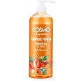 Cosmo Temptation Tropical Papaya Shower Gel 1000ml | with All-natural Papaya Extracts | Cleanse and Exfoliate | For Sensitive or Dry Skin Types | For Men and Women
