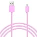 Produktbild Micro USB Kabel Nylon Geflochtenes Schnellladekabel - ROSA für Mobistel Cynus E7 / Cynus F10 / Cynus E6