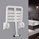 1 XKRSBS 1 Pieza Ducha de Pared Plegable Asiento Montado En la Pared Ducha de Relajación SPA Espacio de Ahorro de Energía Baño Silla de Seguridad