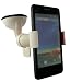 Produktbild Emartbuy® Weiß Universal Handyhalterung Armaturenbrett/Windschutzscheibe geeignet für Huawei Ascend Y500 - Enthält ein Kompatibles Micro USB Autoladegerät