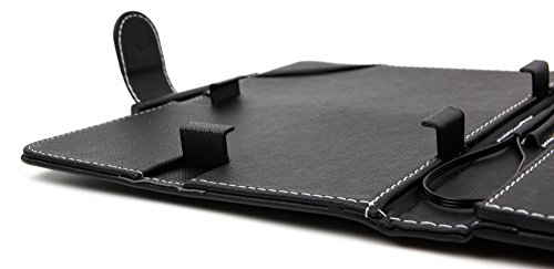 Schwarze Kunstleder-Tasche mit Stand und Deutscher Tastatur für das neue Aldi Medion LIFETAB E6912 (MD 99851) E-Tab Tablet mit eBook Reader Funktion Oktober 2016 - 7