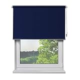 rollos blau weiß Stoff 100 % hochwertiges pflegeleichtes Polyesther. Die Stoff Rückseite vom Rollo (nach außen) ist farblich der Vorderseite angepaßt.