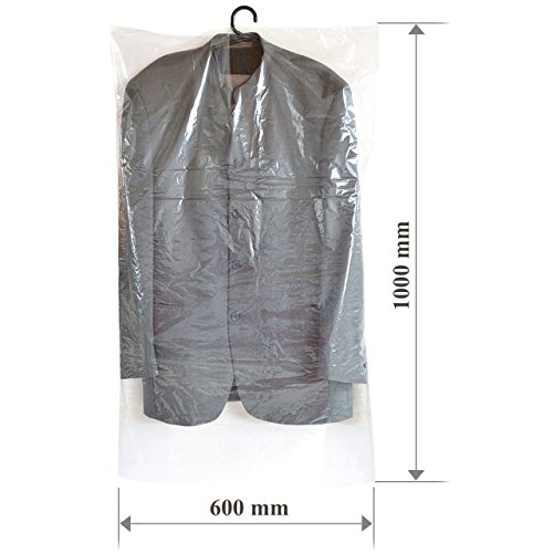 Einfache praktische Kleiderschutzhüllen – Kleiderschutzfolien – 40 Stück – 60 x 100cm – 20my – preisgünstig - 3