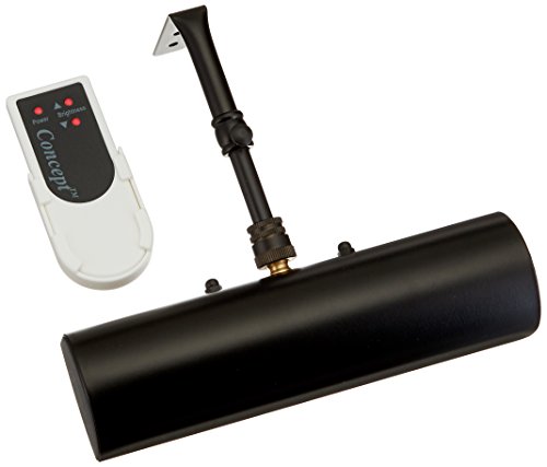 Concept Lighting 203L - Mando a distancia inalámbrico con iluminación LED (0,64 W, 4,5 V, 0,4 pulgadas), color negro