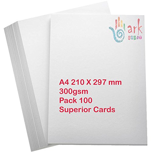 100 x A4 Premium dick weiß Drucker Craft Karte 300 GSM