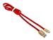 Memore Micro usb android pin 2.4A Fast Charging & High Speed Data Sync Flat Cable Cord. (red color) RS.249.00