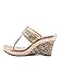 Bruno Manetti Women's Golden Faux Leather Wedges