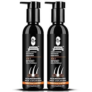 Muuchstac Herbal Shampoo with inbuilt Conditoner, ( 2 items in a set )