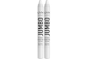 NYX Professional Makeup Matita Occhi Jumbo Eye Pencil, Per Look Spettacolari e Colorati, Utilizzabile Come Eyeliner o Ombretto, Formula Facile da Sfumare e a Lunga Durata, Bipacco, Tonalità: Milk