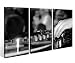 Produktbild Leinwandbild 3 Tlg. Musik DJ Mischpult Disko Party Club Leinwand Bild Bilder Holz fertig gerahmt 9P926, 3 tlg BxH:90x60cm (3Stk 30x 60cm)