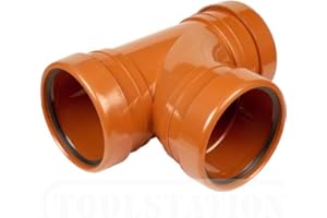 SHMOX 110mm Underground Drainage 87.5 Degree Triple Socket Swept Tee Junction (Brown)