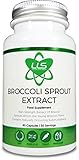 Broccoli Sprout Extract by LLS | Contains Activated Sulforaphane | 60 Capsules | 1000mg per Serving (15:1 Extract Ratio, 15,000mg Whole Plant Equivalent) | High Antioxidant Content | Premium GMP Supplement