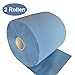 Produktbild FEBLUE | Putzrollen blau, 3-lagig, 500Blatt, 26x38cm, 2 Rollen/Karton, Putztücher, Putztuchrolle