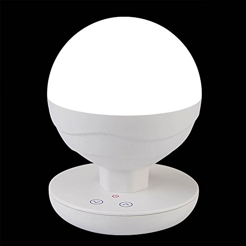 Idealeben® Children's LED Bedside Lamp Dimming Touch Night Light / Reading Lights / Camping Lamp(Spherical, White, PC & ABS Material, Built-in 2200 mAh Battery)