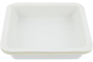 ibasenice Wägeboot 10 Stück Kunststoff-Wägeboote Labore 250 Ml Wiegeschalen Quadratische Schalen Zum Wiegen Mischen Von Flüssigkeiten Pulvern Mit Einfachem Ausgießer-Design